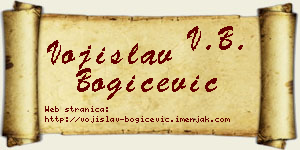 Vojislav Bogičević vizit kartica